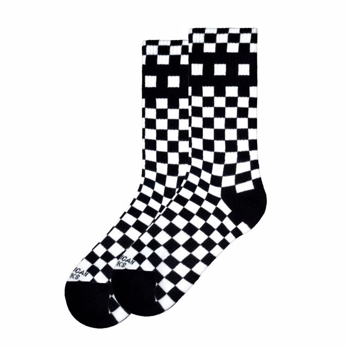 AMERICAN SOCKS Checkerboard Kaltses - Mid High