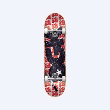 DGK Complete Skateboard Scribble 7.25'' - Red/Black