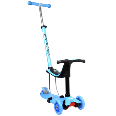 Athlopaidia Three Wheels 3 in 1 Scooter - Blue