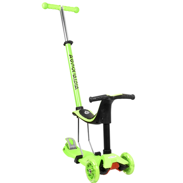 Athlopaidia Three Wheels 3 in 1 Scooter - Green