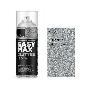 Spray Easy Max 400ml, Glitter Silver, No 910