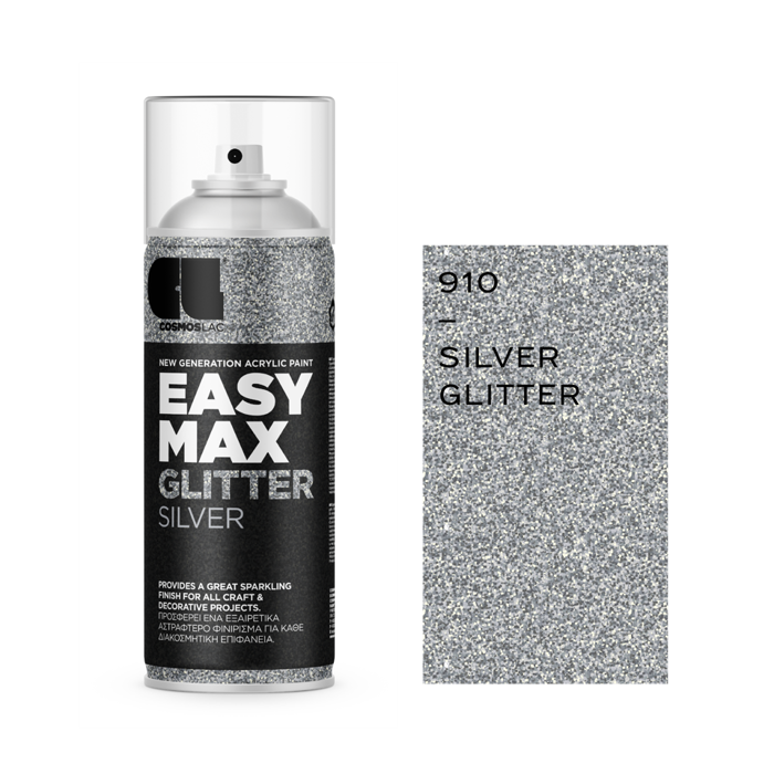 Spray Easy Max 400ml, Glitter Silver, No 910