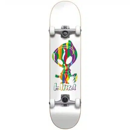BLIND Reaper Sweater Pattern Yth FP Complete Skateboard 7.25'' Λευκό.
