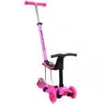 ATHLOPAIDIA Three Wheels 3 in 1 Scooter - Fuchsia