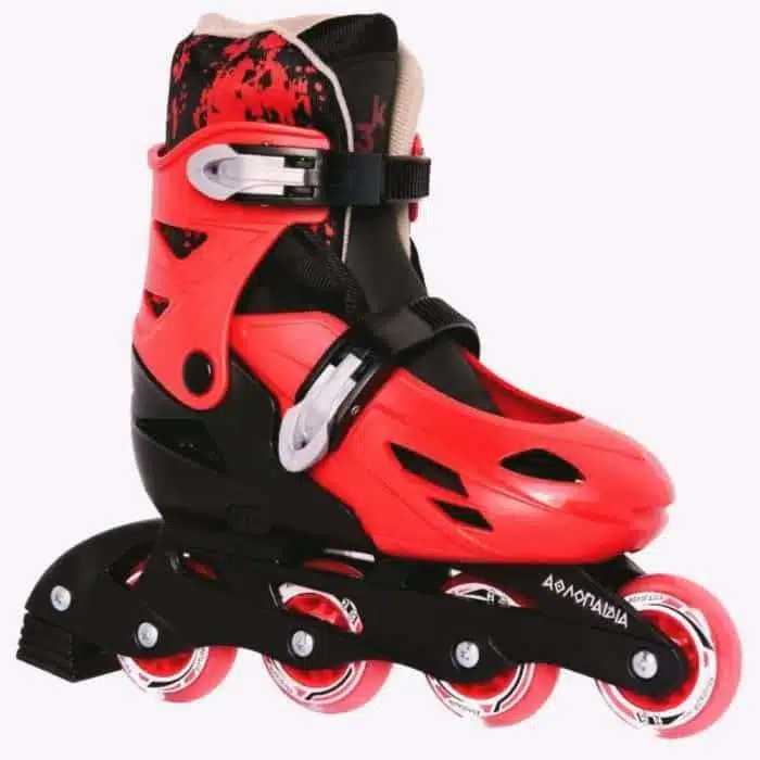 3K Adjustable Inline Skates - Red - Image 2