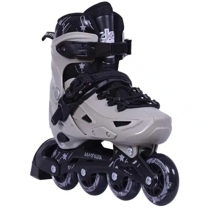 ATHLOPAIDIA Adjustable Inline Skates - Gray - Image 2