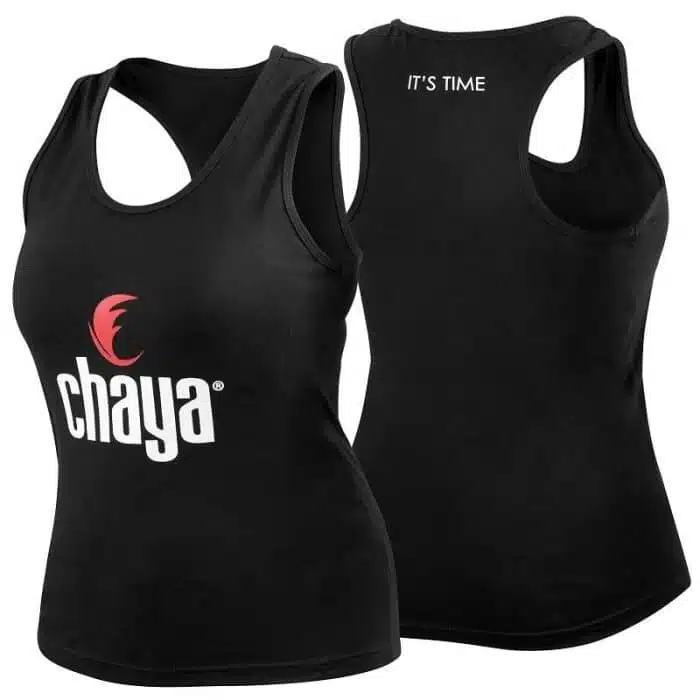 CHAYA Γυναικείο Αμάνικο Μπλουζάκι - Μαύρο.