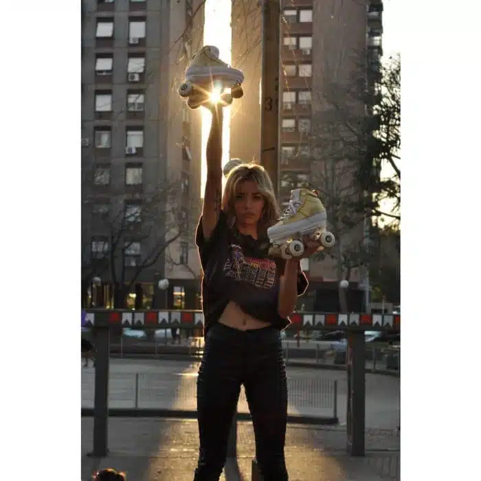 CHAYA Kismet Barbiepatin Quad Roller Skates - Gold - Image 12