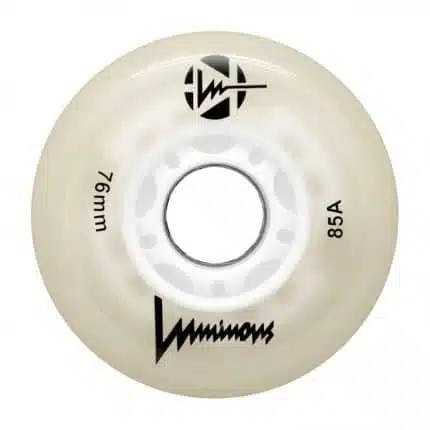 LUMINOUS Ροδάκια Led 76χιλ./85A (4αδα) - Λευκό/Λαμπερό.