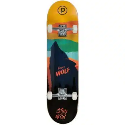 PLAYLIFE Firce Wolf Complete Skateboard 8" - Πολύχρωμο.