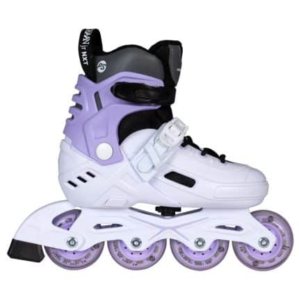 POWERSLIDE Khaan Junior NXT White adj. Αυξομειούμενα Πατίνια - Λευκό/Μωβ.