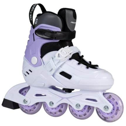 POWERSLIDE Khaan Junior NXT White adj. Αυξομειούμενα Πατίνια - Λευκό/Μωβ.