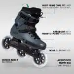 POWERSLIDE Next Pro 110 Inline Skates - Petrol - Image 4
