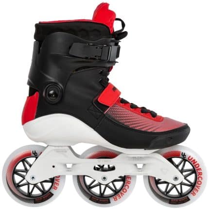 POWERSLIDE Swell Bolt 110 3D Adapt Fitness Πατίνια - Μαύρο/Κόκκινο.