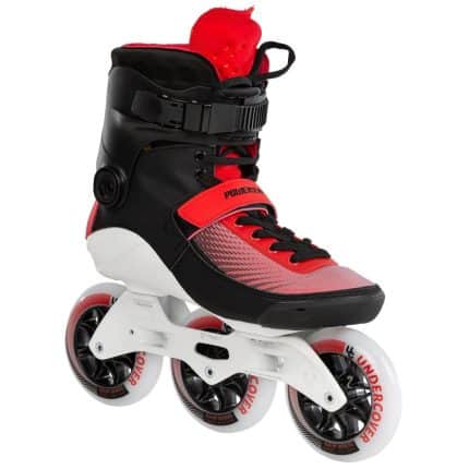 POWERSLIDE Swell Bolt 110 3D Adapt Fitness Πατίνια - Μαύρο/Κόκκινο.