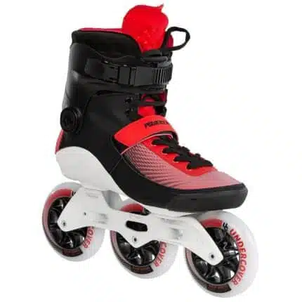 POWERSLIDE Swell Bolt 110 3D Adapt Fitness Πατίνια - Μαύρο/Κόκκινο.