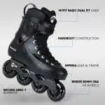 POWERSLIDE Zoom Black 80 Inline Skates - Black - Image 4