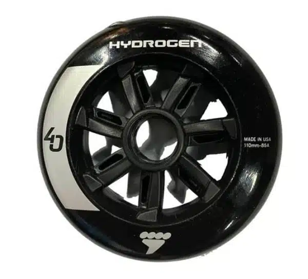 rollerblade-hydrogen-40-rodakia-mauro-front-view ROLLERBLADE 110χιλ./85Α Hydrogen 40 Ροδάκια - Μαύρο.