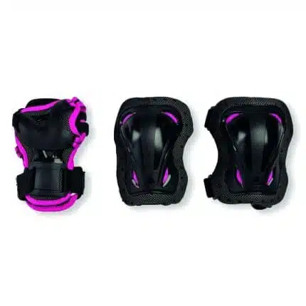 ROLLERBLADE Junior 3pack για κορίτσι Παιδικά Προστατευτικά - Μαύρο/Ροζ.