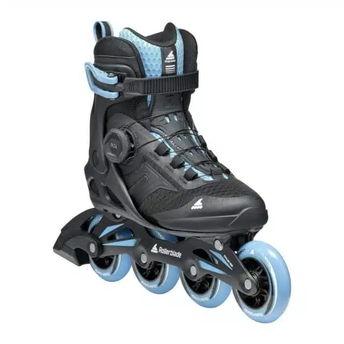 ROLLERBLADE Macroblade 84 BOA W Inline Skates - Black/Powder Blue - Image 3