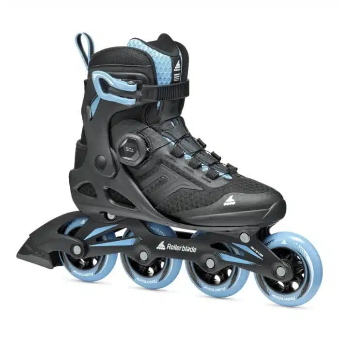 ROLLERBLADE Macroblade 84 BOA W Inline Skates - Black/Powder Blue - Image 2