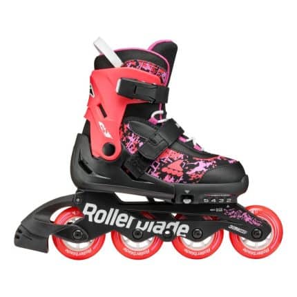 ROLLERBLADE Microblade SL παιδικά πατίνια αυξομειούμενα - Μαύρο/Κοραλί.