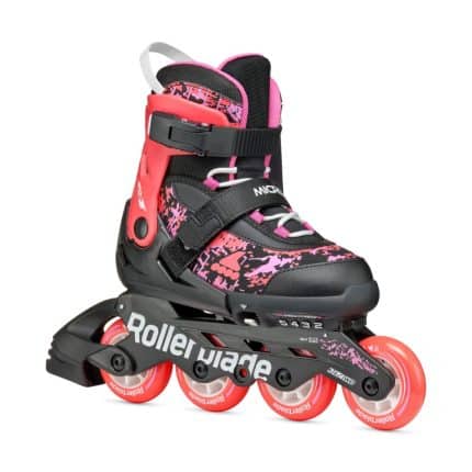 ROLLERBLADE Microblade SL παιδικά πατίνια αυξομειούμενα - Μαύρο/Κοραλί.