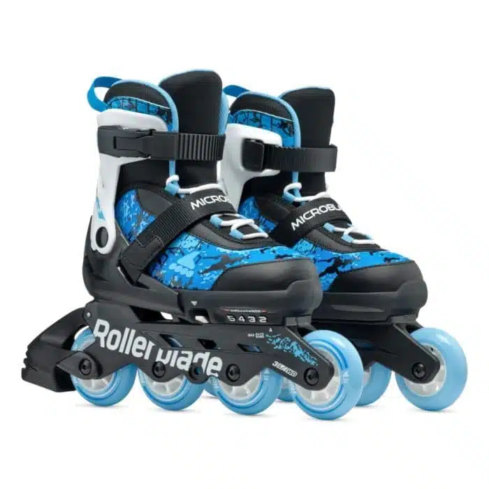 ROLLERBLADE Microblade SL Inline Skates - Black/Sky Blue - Image 7