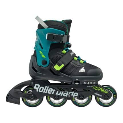 ROLLERBLADE Microblade XT παιδικά πατίνια αυξομειούμενα - Μαύρο/Πετρόλ Πράσινο.