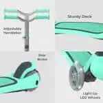 YVOLUTION Glider Air Metal HB Πατίνι - Πράσινο.