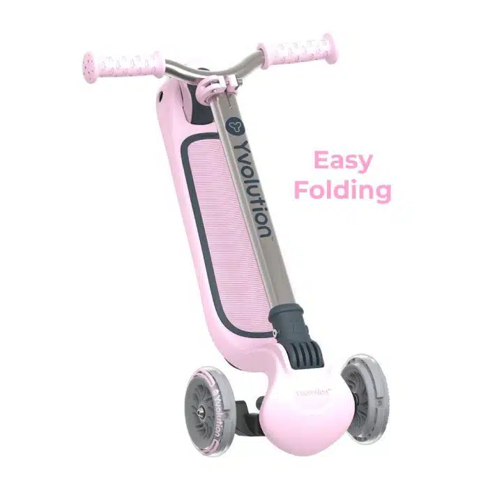 YVOLUTION Glider Air Metal HB Scooter - Pink - Image 3