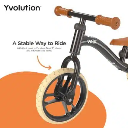 YVOLUTION Velo μαύρο ποδήλατο ισορροπίας.