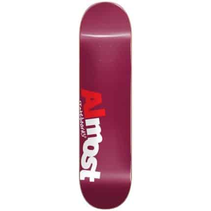ALMOST Most HYB Skateboard Deck - Burgunndy.