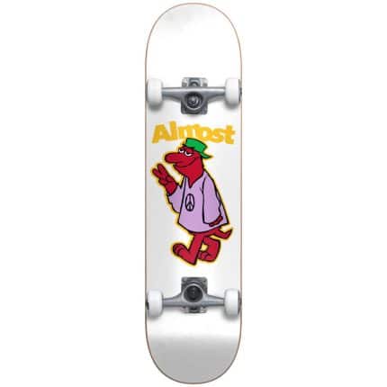 ALMOST Peace Out Yth FP Complete Skateboard 7.25'' Λευκό.