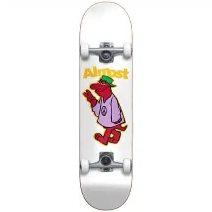 ALMOST Peace Out Yth FP Complete Skateboard 7.25'' Λευκό.