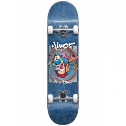 ALMOST Ren & Stimpy Boxed Premium Complete Skateboard 8.0''.