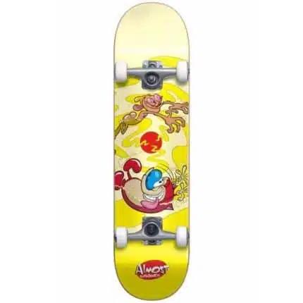 ALMOST Ren & Stimpy Drain FP Complete Skateboard 8.0'' Κίτρινο.