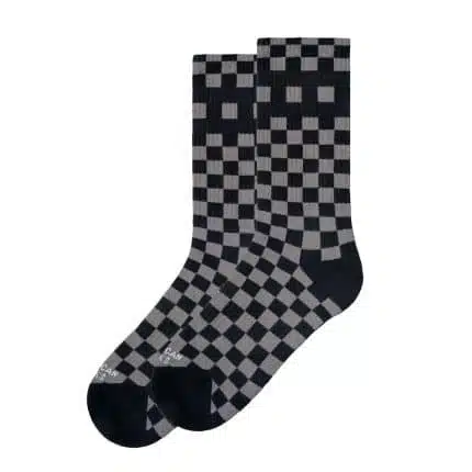 AMERICAN SOCKS Checkerboard Κάλτσες μαύρο-γκρι.