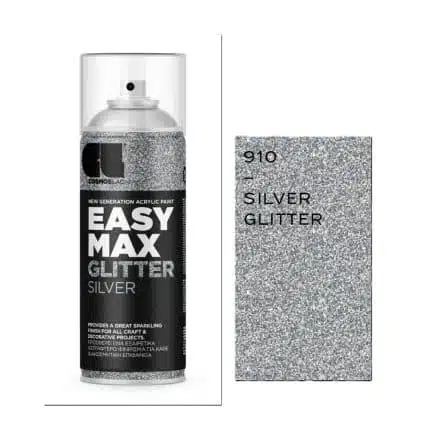COSMOSLAC Spray Easy Max 400ml No 910 - Glitter Silver.