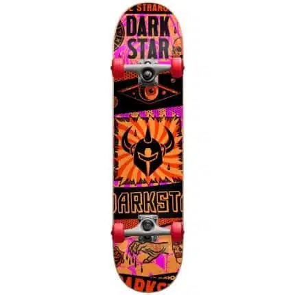 DARKSTAR Collapse FP W/Stocing Complete Skateboard 7.875'' Orange.
