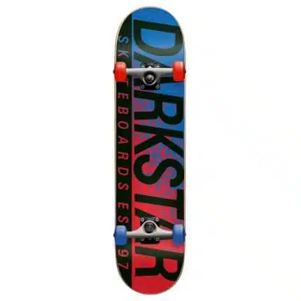 DARKSTAR Wordmark FP Complete Skateboard 8'' Red/Blue.