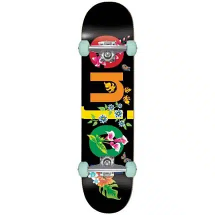 ENJOI Flowers Resin Premium Complete Skateboard 8'' Μαύρο.