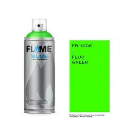 FLAME Spray Μπλε 400ml - Neon Πράσινο.