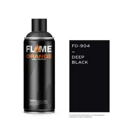 FLAME Spray Πορτοκαλί 400ml - Deep Black.