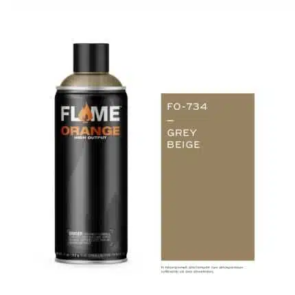 FLAME Spray Πορτοκαλί 400ml - Γκρι Μπεζ.