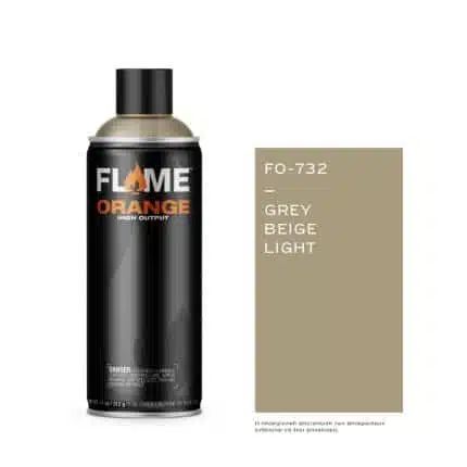 FLAME Spray Πορτοκαλί 400ml - Γκρι Μπεζ Light.