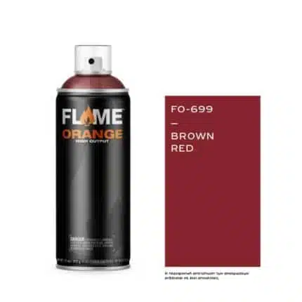 FLAME Spray Πορτοκαλί 400ml - Καφέ Κόκκινο.