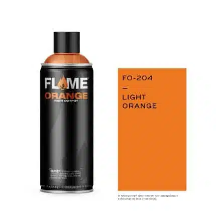 FLAME Spray Πορτοκαλί 400ml - Light Πορτοκαλί.