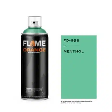 FLAME Spray Πορτοκαλί 400ml - Menthol.