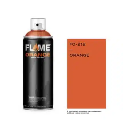 FLAME Spray Πορτοκαλί 400ml - Πορτοκαλί.